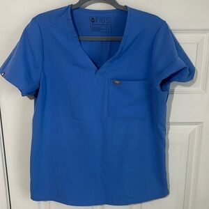 FIGS Catarina One-Pocket Scrub Top™ : Ceil Blue (M)